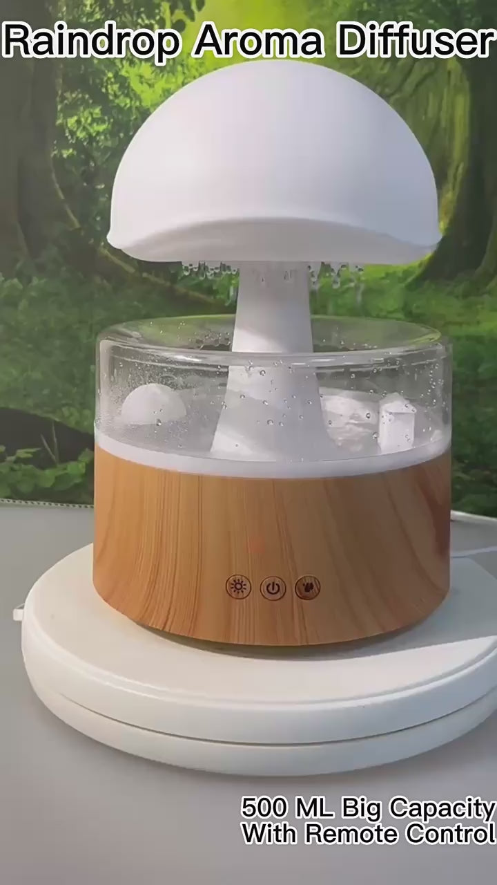 The RainyShroom, soothing rain sound diffuser