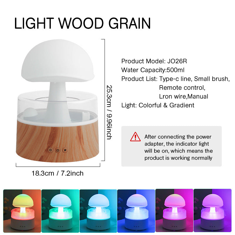 The RainyShroom, soothing rain sound diffuser